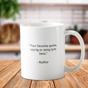 Taza De Café Crear su propia cita Personalizado