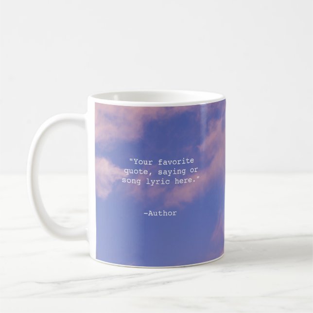 Taza De Café Crear su propia cita Personalizado (Izquierda)