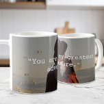 Taza De Café Crear su propia foto de cita Personalizado<br><div class="desc">Crea tu propio tazón de cita personalizado con una de tus fotos favoritas. Simplemente agrega tu imagen y texto personalizado en tipografía de estilo de máquina de escribir.</div>