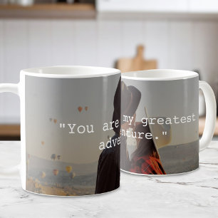Taza De Café Crear su propia foto de cita Personalizado