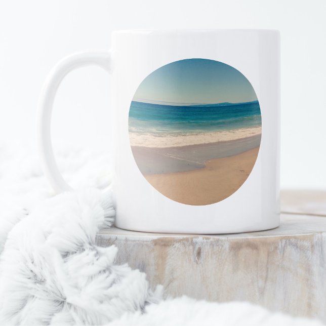 Taza De Café Crear su propia foto de un círculo (Create Your Own Circle Photo Coffee Mug)