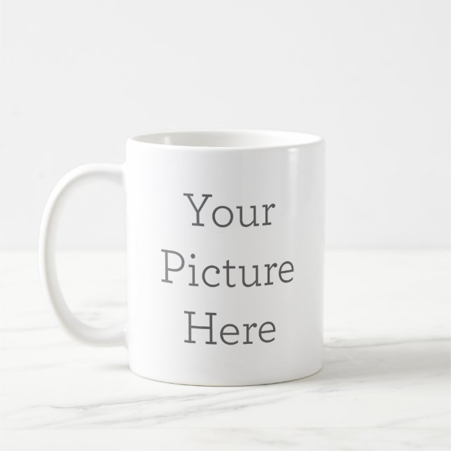 Taza blanca clásica, 325 ml (Izquierda)