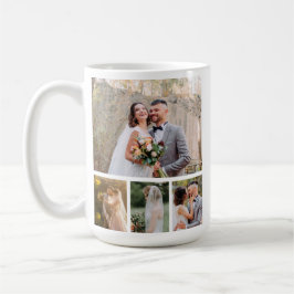 Taza De Café Crear su propio Collage de 4 Bodas fotográficos