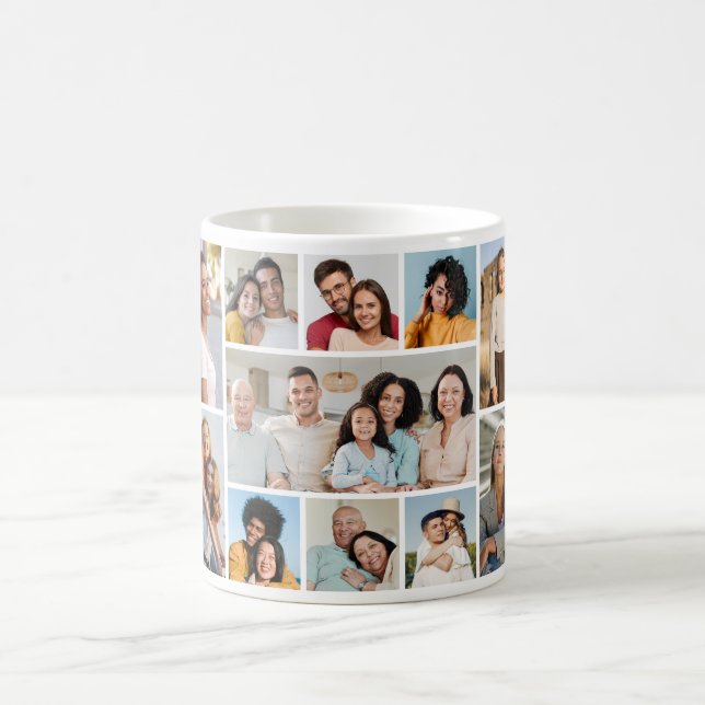 Taza De Café Crear su propio Collage de fotos 11 (Centro)