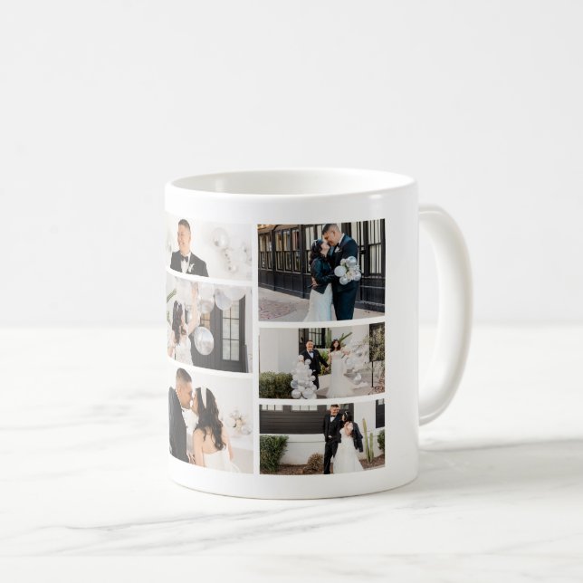 Taza De Café Crear su propio Collage de fotos 8 (Anverso derecho)