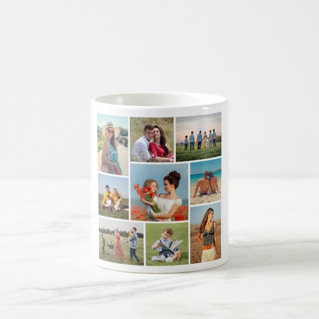 Taza De Café Crear su propio Collage de fotos 9 (Centro)
