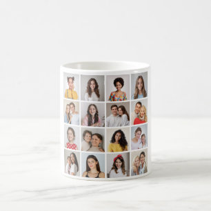 Taza De Café Crear su propio Collage de fotos de 16