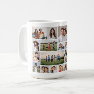 Taza De Café Crear su propio Collage de fotos de 20