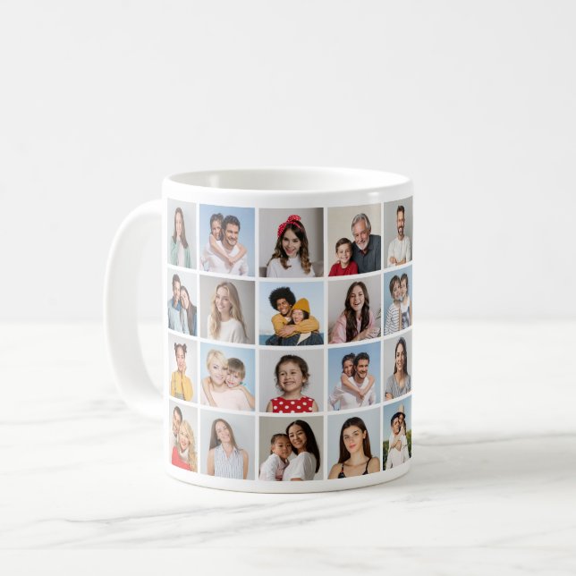 Taza De Café Crear su propio Collage de fotos de 32 (Anverso izquierdo)