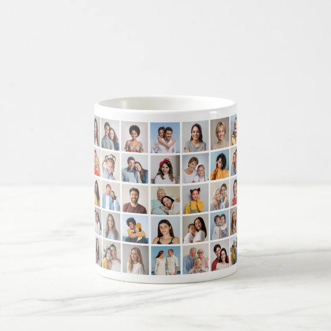 Taza De Café Crear su propio Collage de fotos de 35 (Centro)