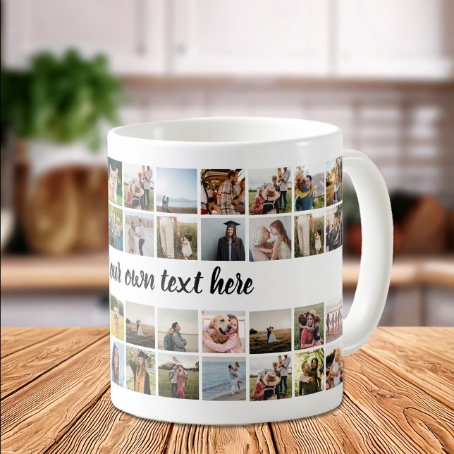 Taza De Café Crear su propio Collage de fotos personalizado (Subido por el creador)