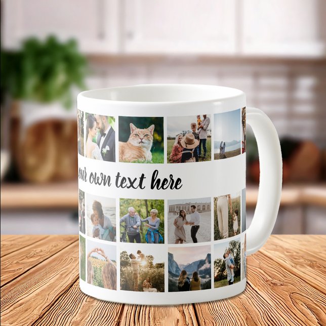 Taza De Café Crear su propio Collage de fotos personalizado (Subido por el creador)
