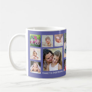 Taza De Café Crear su propio menú de 15 Collages de fotos famil