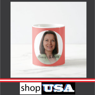 Taza De Café Crear su propio monograma de fotografía 📸 Persona