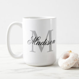 Taza De Café Crear su propio monograma de nombre personalizado
