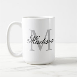 Taza De Café Crear su propio monograma de nombre personalizado
