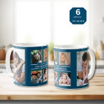Taza De Café Crear su propio nombre de familia de 6 Collages de<br><div class="desc">Collage de fotos de personalizado taza de café para personalizar con 6 fotos y nombre de familia.</div>