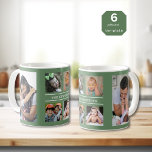 Taza De Café Crear su propio nombre de familia de 6 Collages de<br><div class="desc">Collage de fotos de personalizado taza de café para personalizar con 6 fotos y nombre de familia.</div>