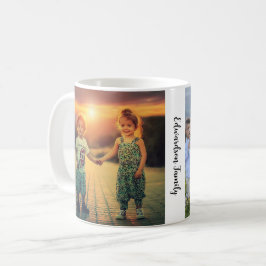 Taza De Café Crear su propio nombre de monograma de fotos de su