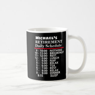Taza De Café Crear su propio regalo de retiro de planificación