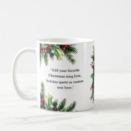 Taza De Café Crear sus propios Navidades de presupuesto Floral