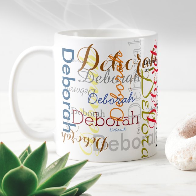 Taza De Café Crear tipografía de nombres personalizada (Subido por el creador)