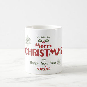 Taza De Café Crear tu propia parrilla familiar de Navidades de