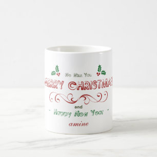 Taza De Café Crear tu propia parrilla familiar de Navidades de