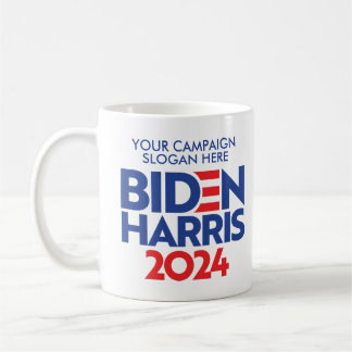 Taza De Café Crear tu propio lema de campaña Biden Harris 2024