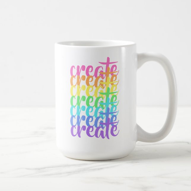 Taza De Café "Crear un arcoiris" (Derecha)