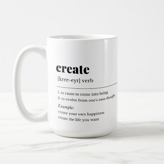 Taza De Café Crear un bloque de definición (Izquierda)