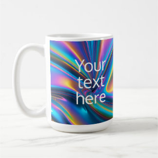 Taza De Café crear un holograma luminoso de texto propio
