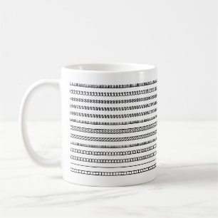 Taza De Café Crear un mensaje oculto moderno y trendy inusual B