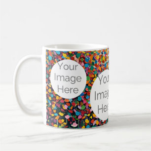 Taza De Café crear una plantilla de texto de foto de papel prop