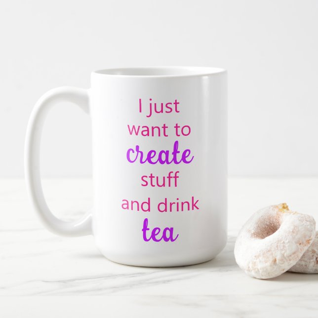 Taza De Café Crear y cortar té (Con donut)