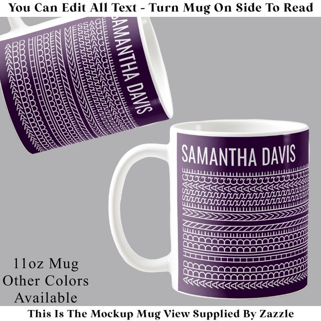 Taza De Café Create Your Own Long Hidden Message & Name 151WP (Subido por el creador)