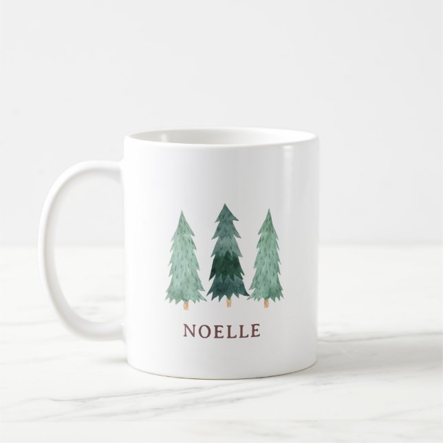Taza De Café Create Your Own Personalized Name Christmas Mug (Izquierda)