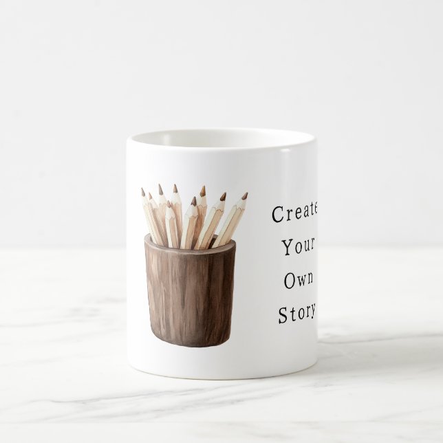 Taza De Café Create Your Own Story Pencils (Centro)