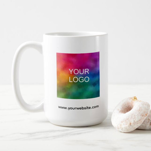 Taza De Café Create Your Own Upload Logo Here Promotional (Con donut)