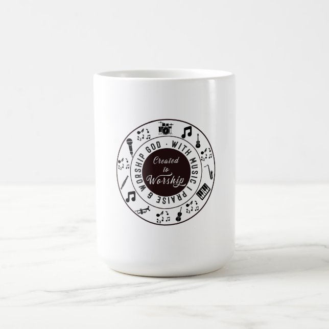 Taza De Café Created to Worship  (Centro)