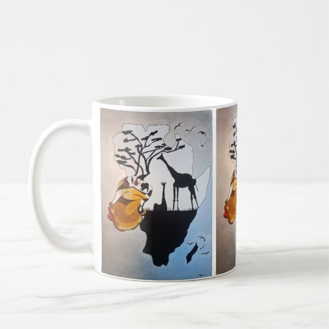 Taza De Café creation originale tableau sur tasse  (Izquierda)