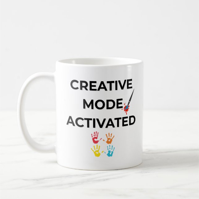 Taza De Café Creative Mode Activated – Teacher Coffee Mug (Izquierda)
