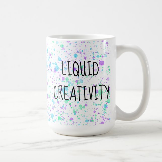 Taza De Café Creatividad líquida Paint Splatter Mug (Derecha)