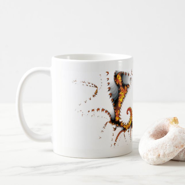 TAZA DE CAFÉ CREATURAS MÍTICAS (Con donut)