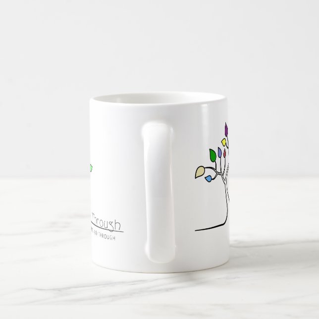 Taza De Café Crecer a través de lo que pasas (Mango)