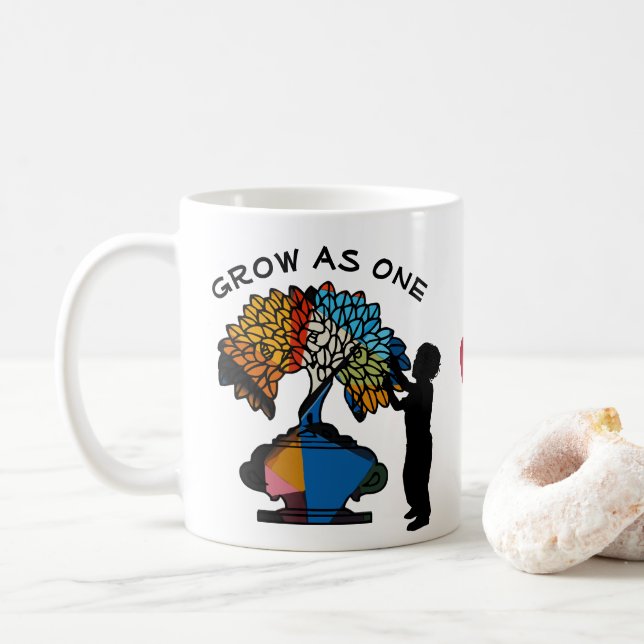 Taza De Café Crecer como uno (Con donut)