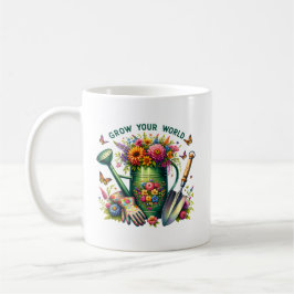 Taza De Café Crecer el diseño de los jardines florales del mund