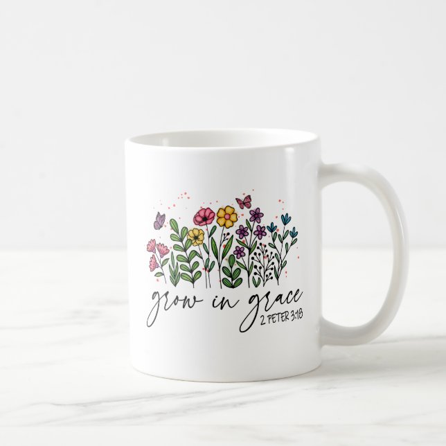 Taza De Café Crecer en Gracia (Derecha)