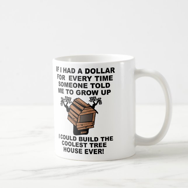 Taza De Café Crecer la Casa del Árbol (Derecha)