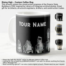 Creciente alto - Café Personalizado Mug